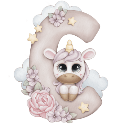 Unicorn Alphabet Stickers