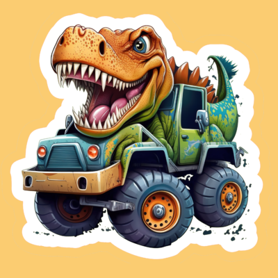 T Rex Dinosaur Iron-On (HTV) Decals
