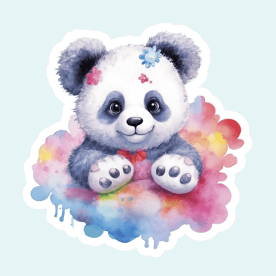 Animals on the Cloud Stickers