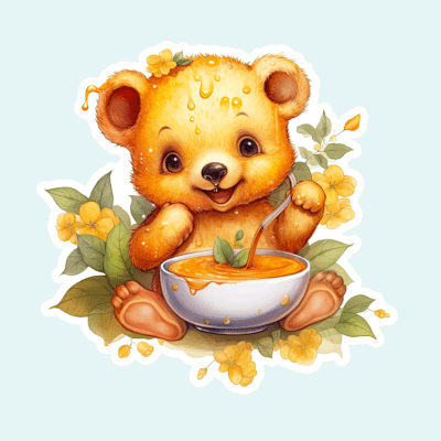 Honey Bear Stickers
