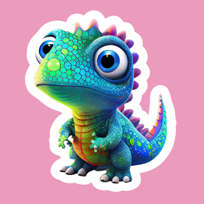 Colourful Dinosaurus Stickers