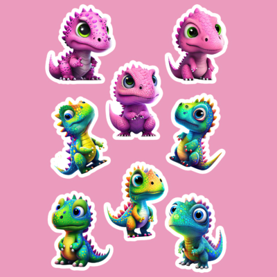 colourful dinasaurus