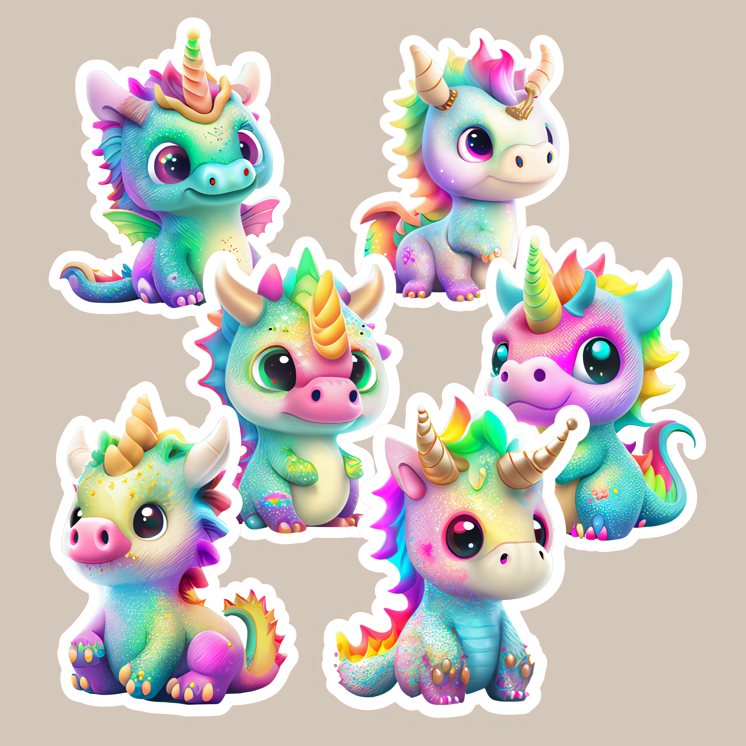 Rainbow Baby Dragon
