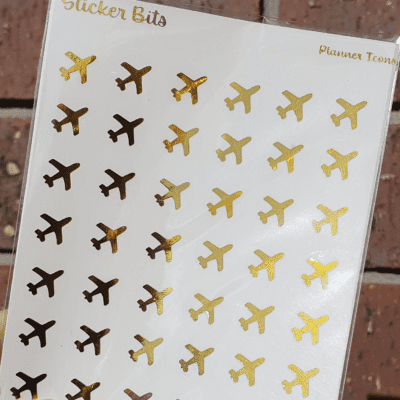 Foiled Icon Stickers 8.75 cm (w) x 12.5 cm (h)