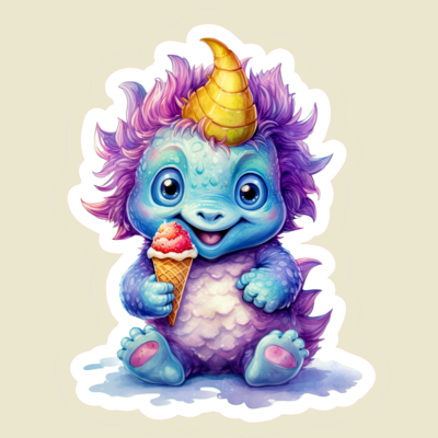 Adorable Baby Monster Stickers
