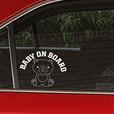 Baby on Board Car Decal 002