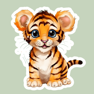 Cute Baby Animal IV Wall Decals