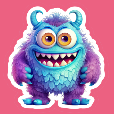 Cute Funny Monsters Stickers