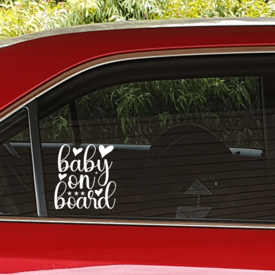 Baby on Board Car Decal 027