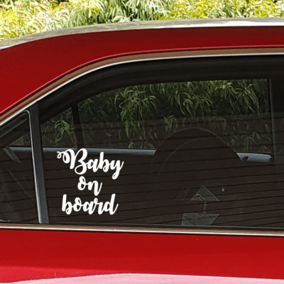 Baby on Board Car Decal 028