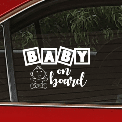 Baby on Board Car Decal 003