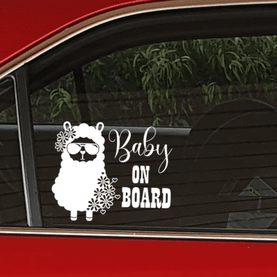 Baby on Board Car Decal 014