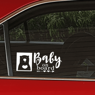 Baby on Board Car Decal 018