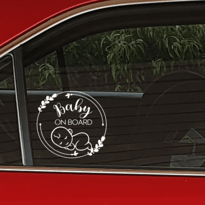 Baby on Board Car Decal 019