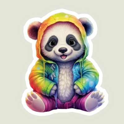 Rainbow Baby Animal Stickers