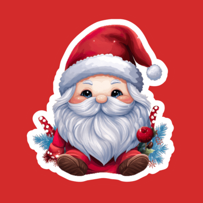 More Cute Christmas Gnome Stickers