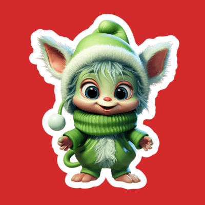 Cute Christmas Gnome Iron-On (HTV) Decals