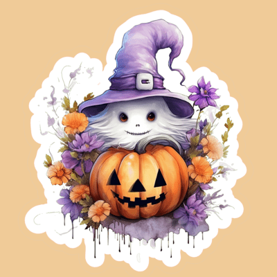 Cute Halloween Ghost Stickers