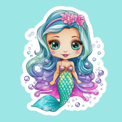 Baby Mermaid Stickers