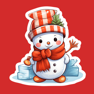 Cute Christmas Babies Stickers