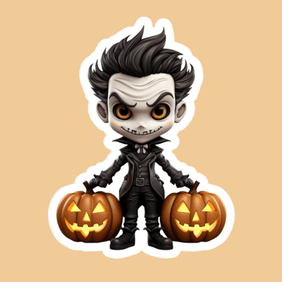 Halloween Costume Character Stickers
