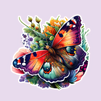 Butterflies & Flower Stickers