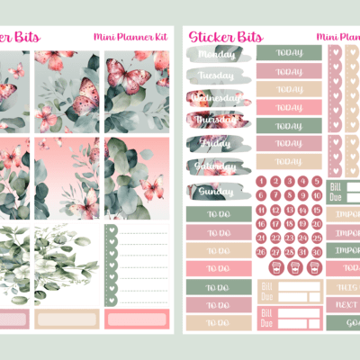 eucalyptus planner stickers