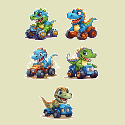 Cute Dinosaur Stickers for Kids Sticker Set