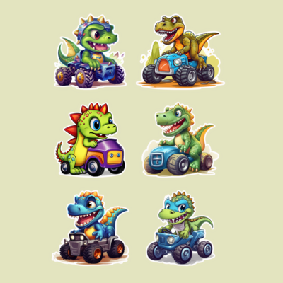 Cute Dinosaur Stickers for Kids 11-16 Sticker Set