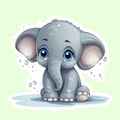 Cute Baby Animal Stickers