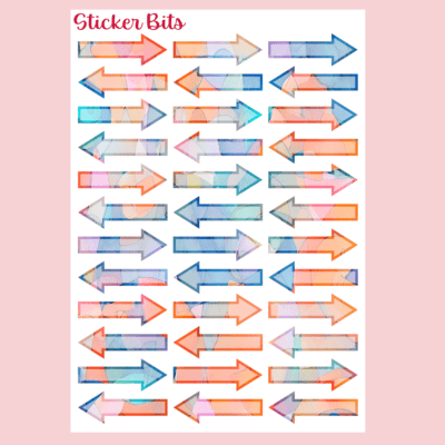 A5 Planner Sticker Sheet: Arrows