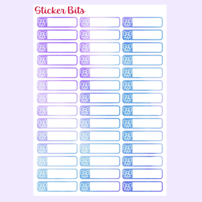 A5 Planner Sticker Sheet: Bows Stickers