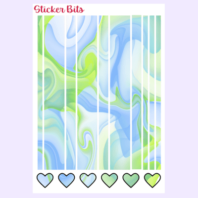 A5 Planner Sticker Sheet: Washi Stickers