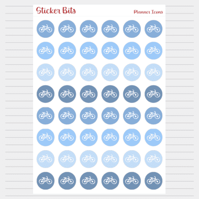 bike planner icon sticker