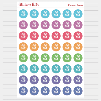 arts and crafts icon stickers