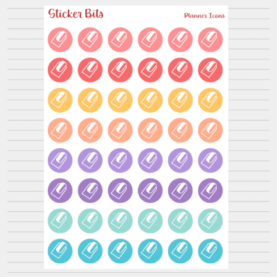 nail planner icon stickers