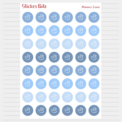 duck planner icon stickers