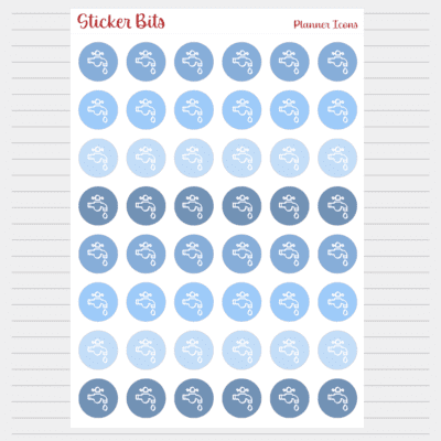 water icon planner stickers