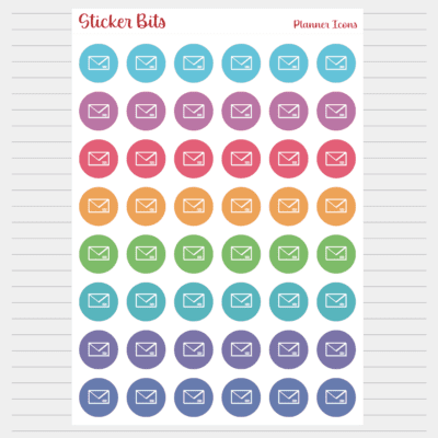 envelope planner ico stickers