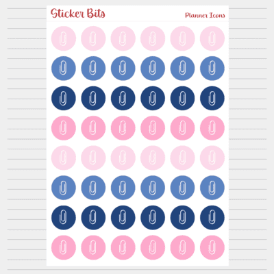 paper clip icon planner sticker