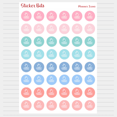 class planner icon stickers