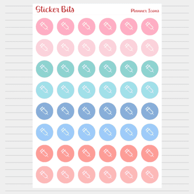flu shot - immunisation planner icon stickers