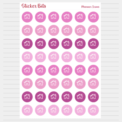 home icon planner sticker
