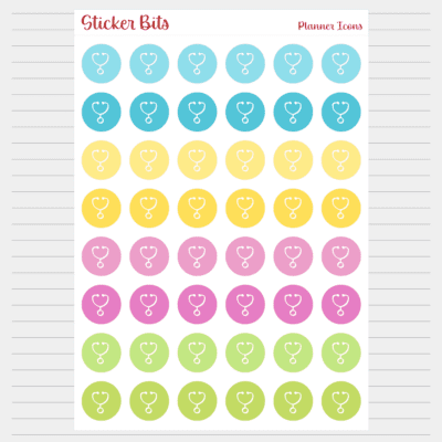 doctor planner icon stickers